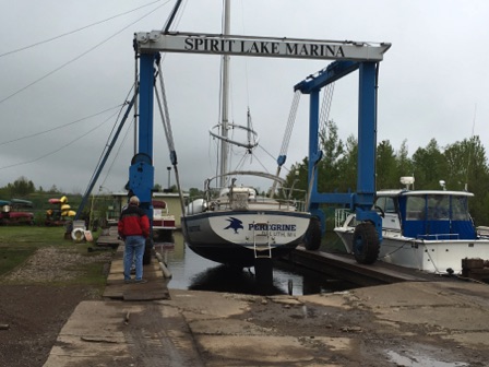 Launching Mark K's boat (Duluth, 06-05)