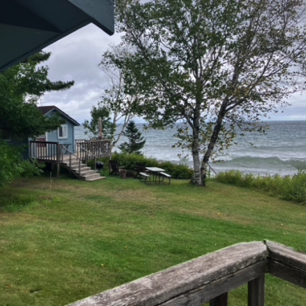 My view of Lake Superior at Bob's Cabins 09/07