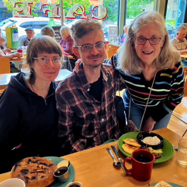 Nikki, Stephen, & Pat; brunch at French Hen 09/15